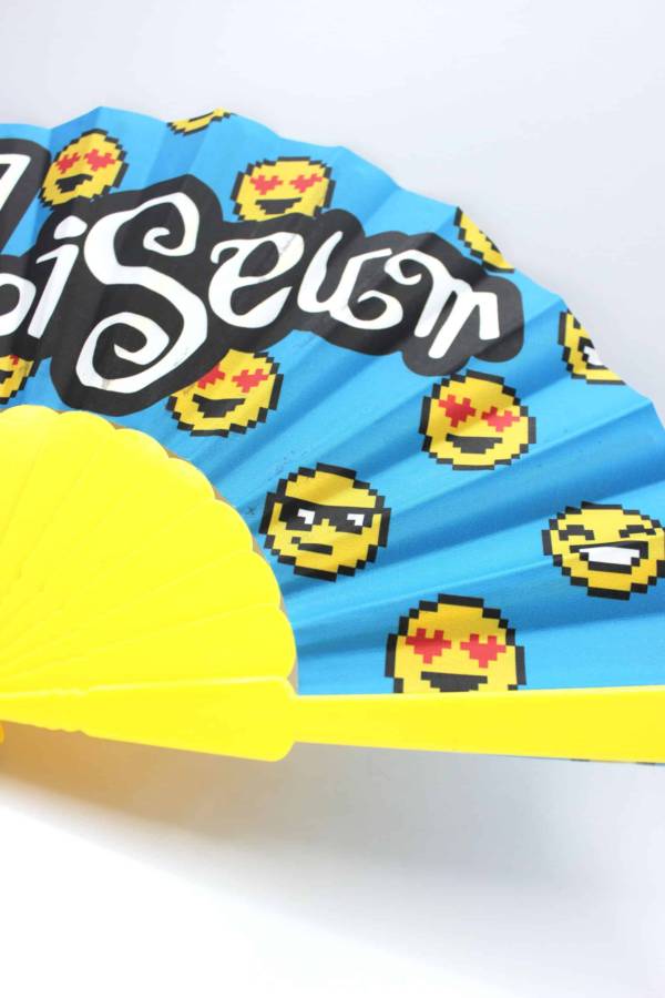 Abanico emoji Coliseum varilla amarilla