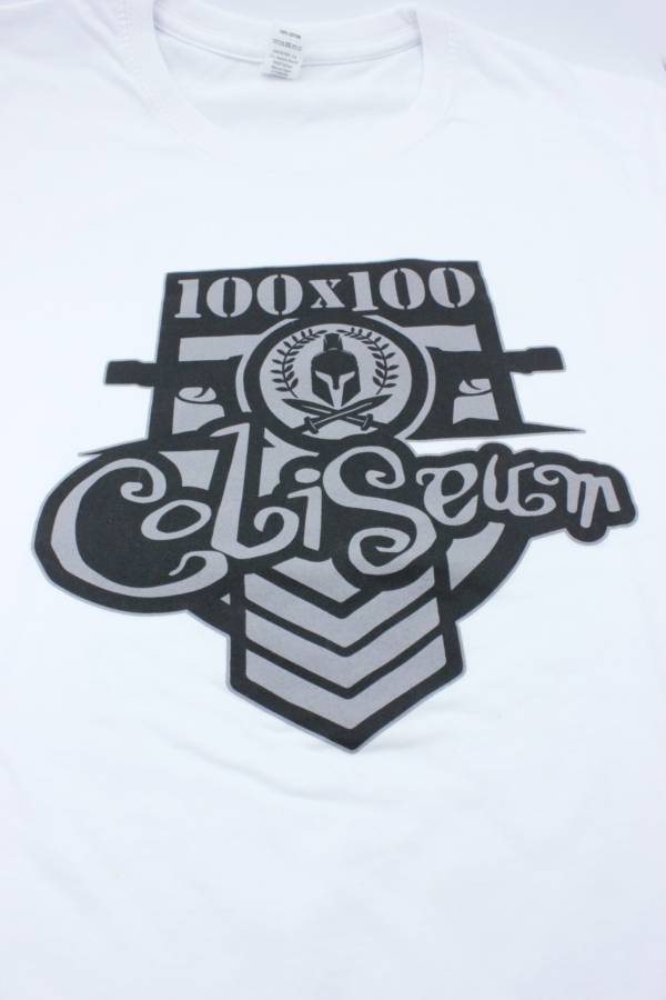 Camiseta 100x100 Coliseum blanca