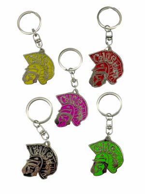 Llavero metal cabeza romano