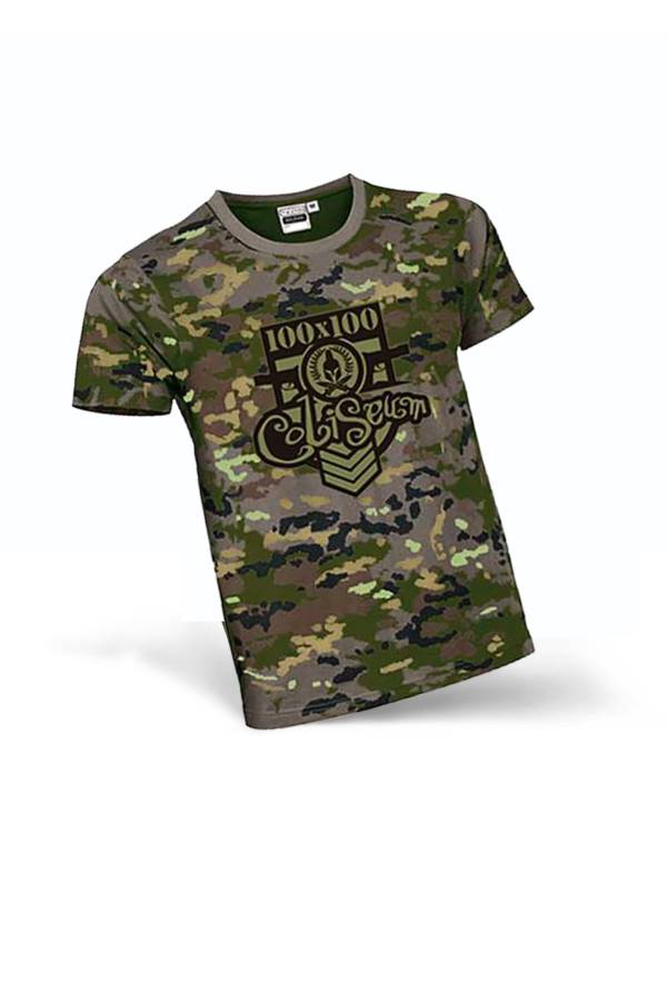 Camiseta 100x100 Coliseum militar verde