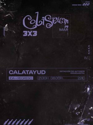 Ida + regreso: 21:30H - 08:00H 🟪 CALATAYUD