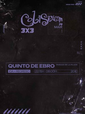 Ida + Regreso: 21:30H - 08:00H 🟪 QUINTO DE EBRO