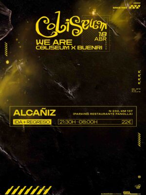 Ida + Regreso : 21:30H - 08:00H ⚫ ALCAÑIZ