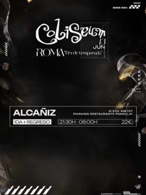 Ida + Regreso: 21:30H - 08:00H ⚫ ALCAÑIZ
