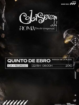 Ida + Regreso: 22:15H - 08:00H ⚫ QUINTO DE EBRO